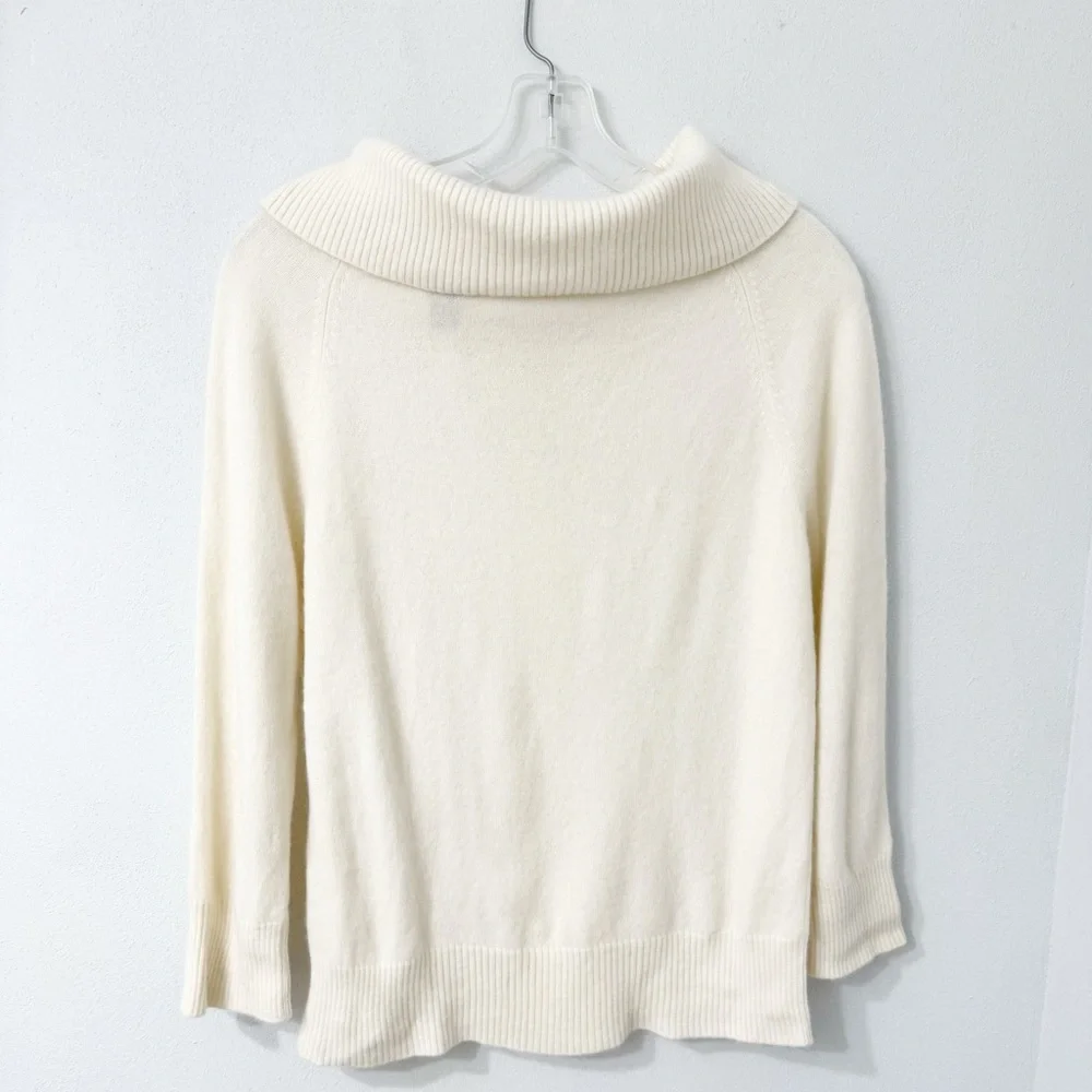 Valerie Steven’s Cashmere 2 Ply Cream Sweater Size XL - Picture 5 of 13